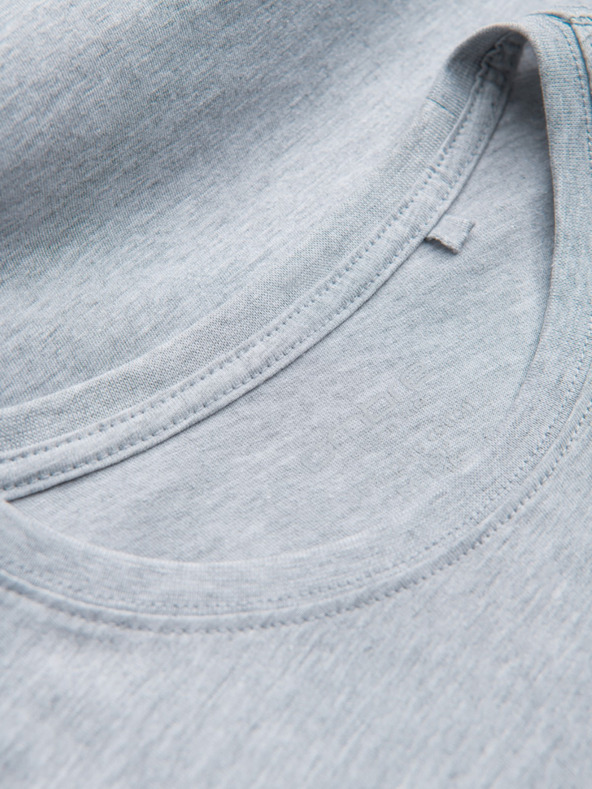 Ombre Clothing Светлосива мъжка основна тениска Ombre Clothing