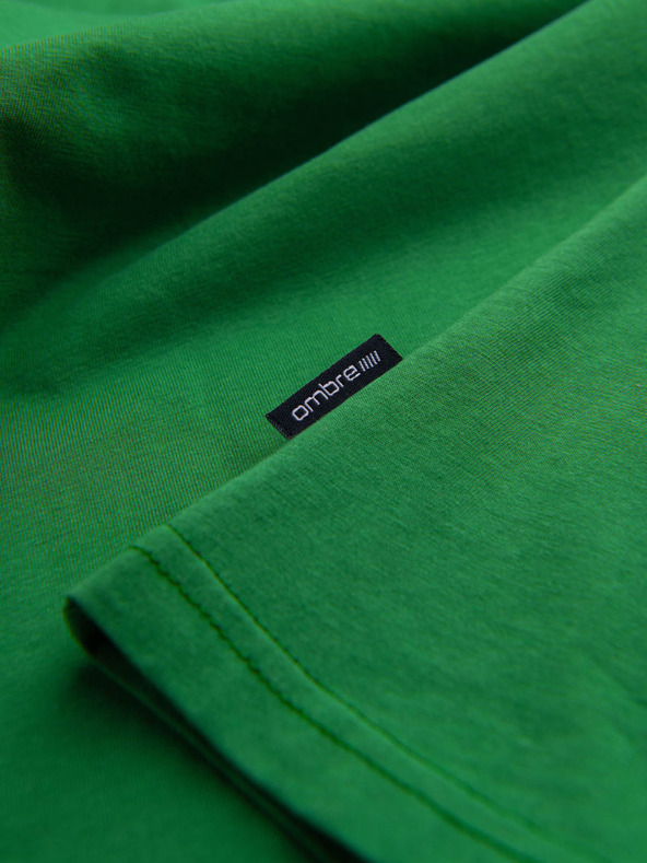 Ombre Clothing Зелена мъжка основна риза Ombre Clothing