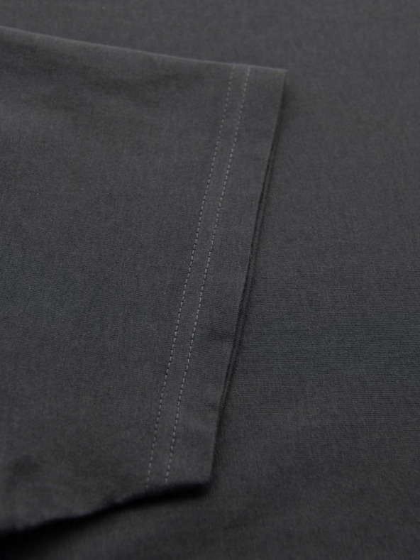 Ombre Clothing Мъжка класическа памучна тениска BASIC - сива