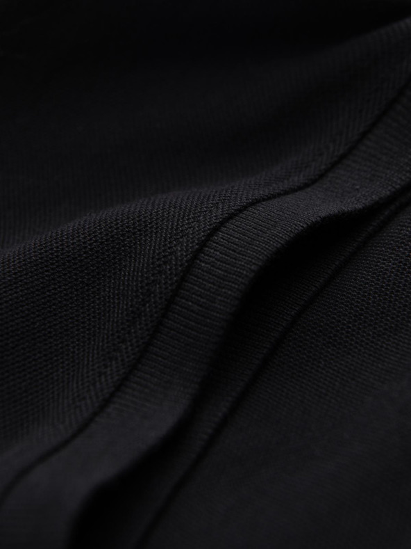 Ombre Clothing Черна мъжка основна поло тениска Ombre Clothing