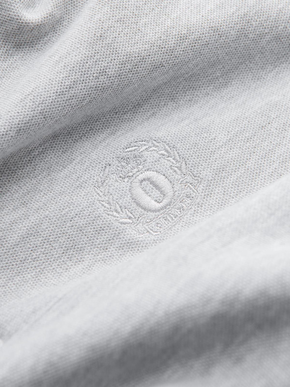 Ombre Clothing Светлосиво мъжко основно поло Ombre Clothing