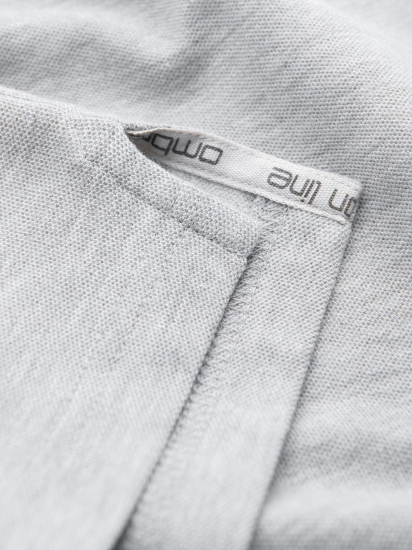 Ombre Clothing Светлосиво мъжко основно поло Ombre Clothing