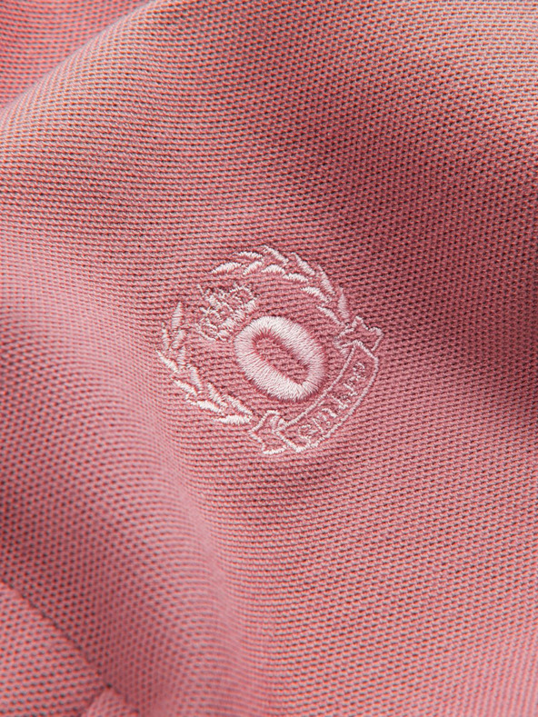 Ombre Clothing Розова мъжка основна поло тениска Ombre Clothing