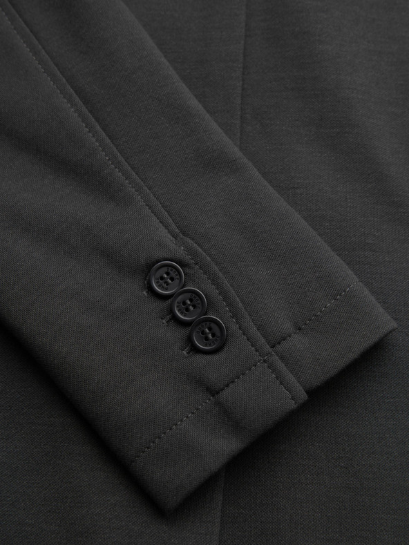 Ombre Clothing Мъжко сиво сако SLIM от фино структуриран плат
