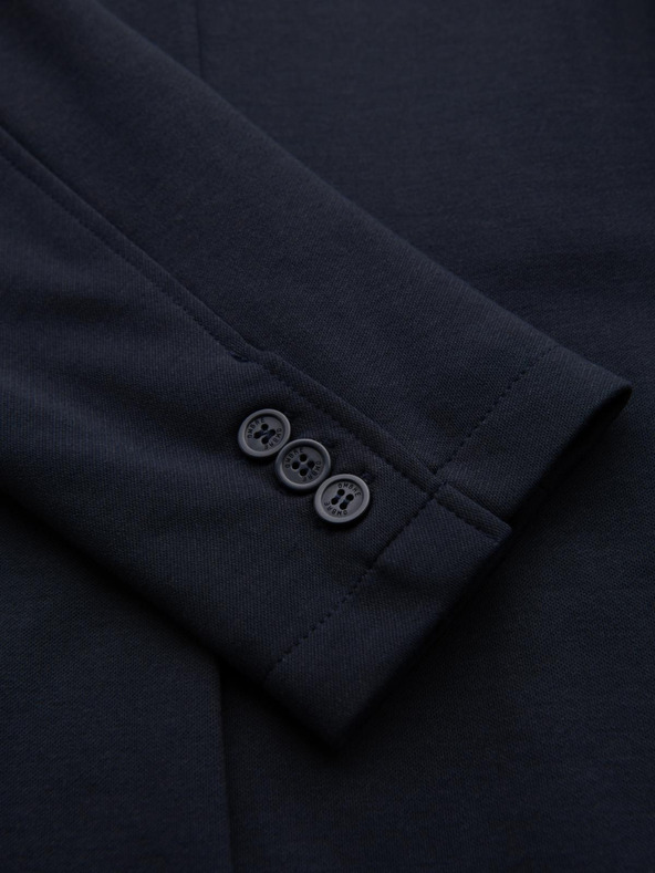 Ombre Clothing Мъжко тъмносиньо сако SLIM от фино структуриран плат