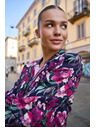 Moodo Синя флорална сако Moodo