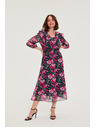 Moodo Тъмносини цветни рокли Moodo
