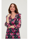 Moodo Тъмносини цветни рокли Moodo