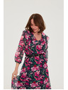 Moodo Тъмносини цветни рокли Moodo