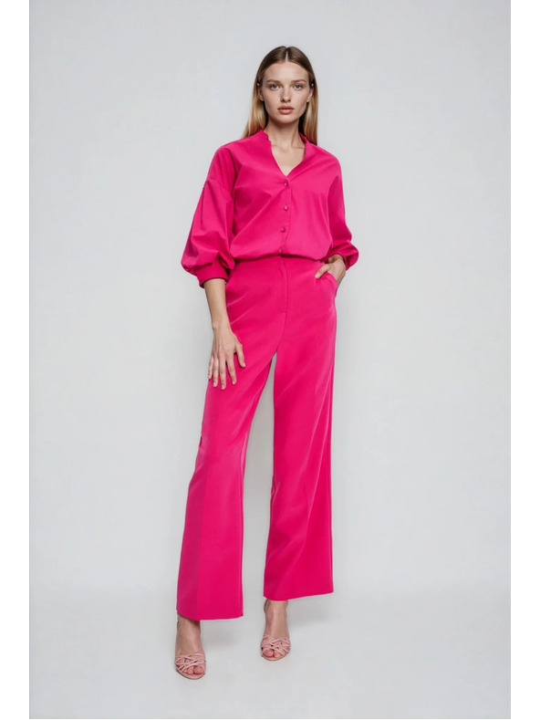 Moodo Панталони с подбор розови Moodo