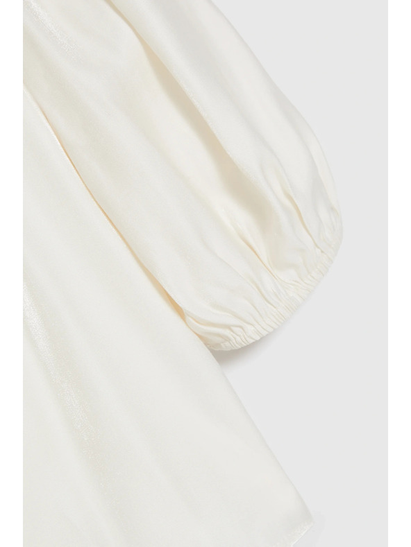 Moodo Риза с буфантни ръкави кремава Moodo