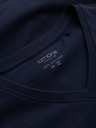 Ombre Clothing Тъмно синя мъжка основна тениска с V-образно деколте Ombre Clothing