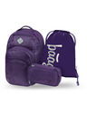 BAAGL  BAAGL SET 3 Coolmate Plum: раница, пенал, торба