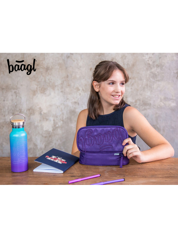 BAAGL  BAAGL SET 3 Coolmate Plum: раница, пенал, торба