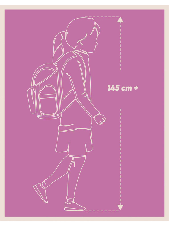 BAAGL  BAAGL SET 3 Coolmate Plum: раница, пенал, торба