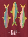 GAP Детска тениска с печат и лого GAP