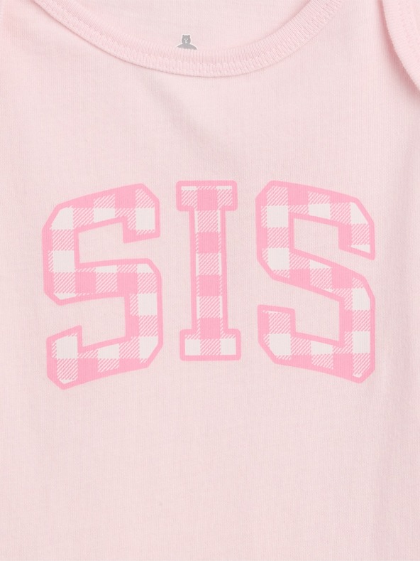 GAP Бебешко боди с принт GAP