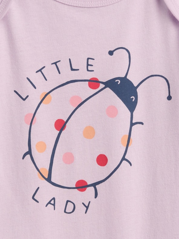 GAP Бебешко боди с принт GAP