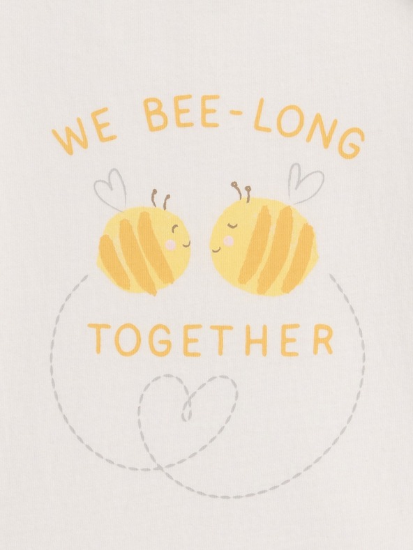 GAP Бебешко боди с принт GAP