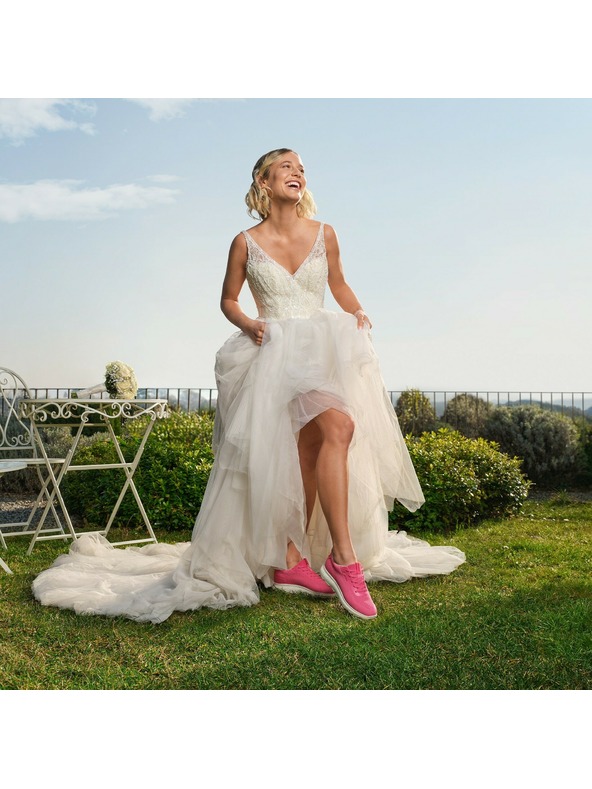 Geox Розови дамски маратонки Geox Spherica Plus Fast in