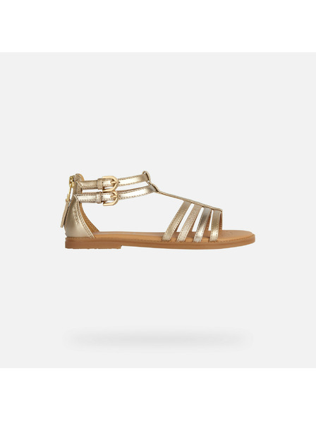 Geox Сребристи детски сандали Geox Sandal Karly Girl