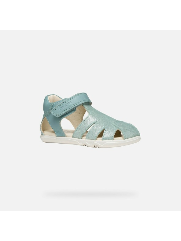 Geox Тюркоазни детски босоноги сандали Geox Sandal Steppieup G