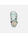 Geox Тюркоазни детски босоноги сандали Geox Sandal Steppieup G