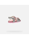 Geox Сребристи детски сандали Geox Adriel Girl