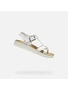 Geox Бели детски сандали Geox Sandal Costarei Gi