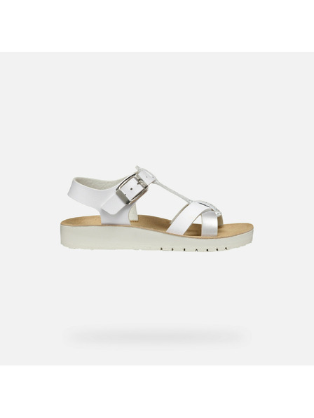 Geox Бели детски сандали Geox Sandal Costarei Gi