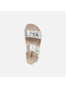Geox Сребристи детски сандали Geox Sandal Costarei