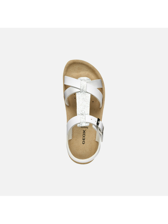 Geox Бели детски сандали Geox Sandal Costarei Gi