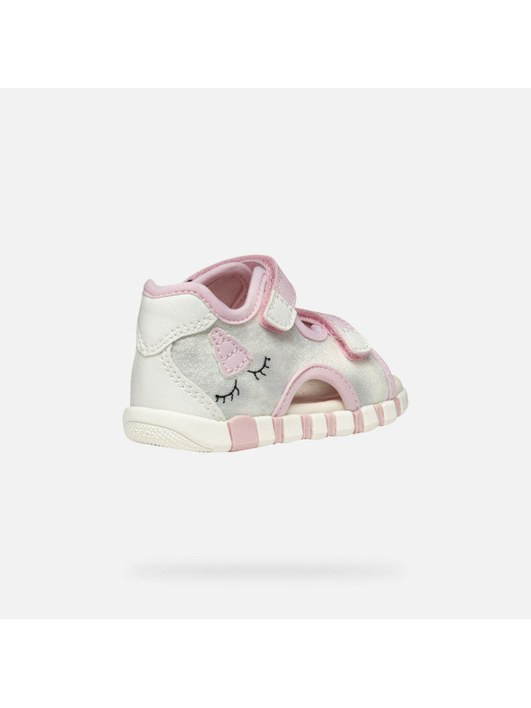 Geox Сребристи детски босоноги сандали Geox Sandal Iupidoo Gir