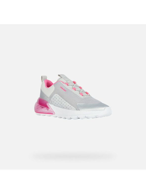 Geox Сребристи детски светещи тениски Geox Activart Illuminus