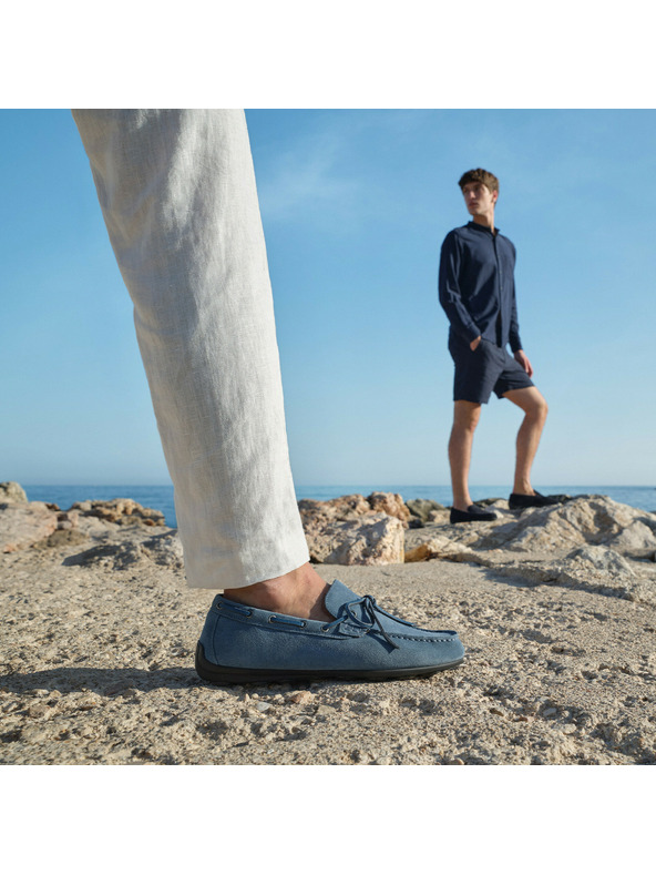 Geox Сини мъжки мокасини Geox Spherica EC16