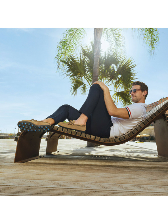 Geox Светлокафяви мъжки мокасини Geox Spherica EC16