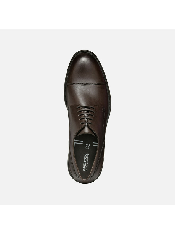Geox Тъмнокафява мъжка официална обувка Geox Walk Pleasure