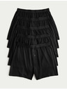 Marks & Spencer Памучни боксерки от трико с технология Cool & Fresh™, 5 броя Marks & Spencer черни