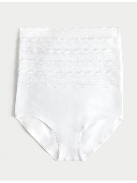 Marks & Spencer Комплект от пет дамски чинота с дантелени детайли в бяло Marks & Spencer