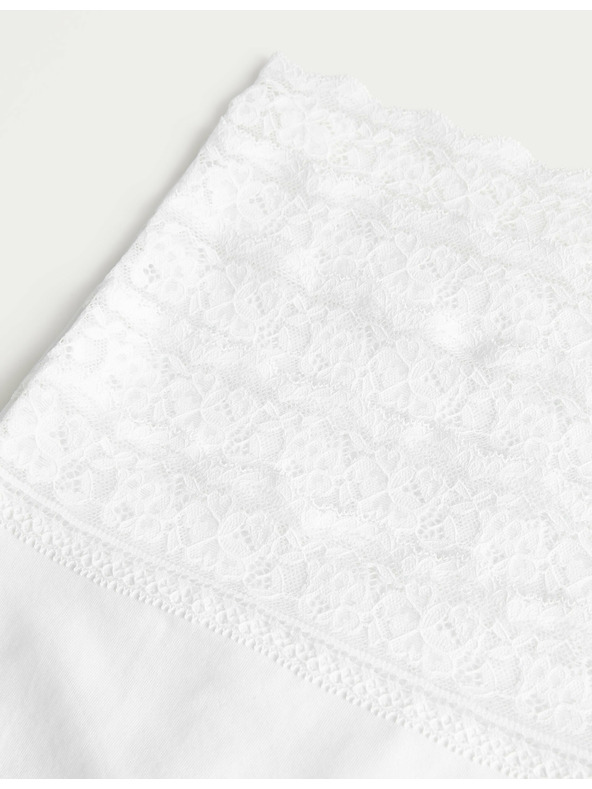 Marks & Spencer Комплект от пет дамски чинота с дантелени детайли в бяло Marks & Spencer