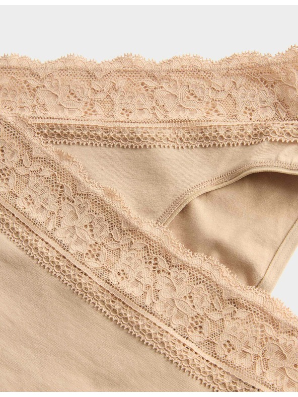 Marks & Spencer Комплект дамски бикини от пет части в бежово Marks & Spencer