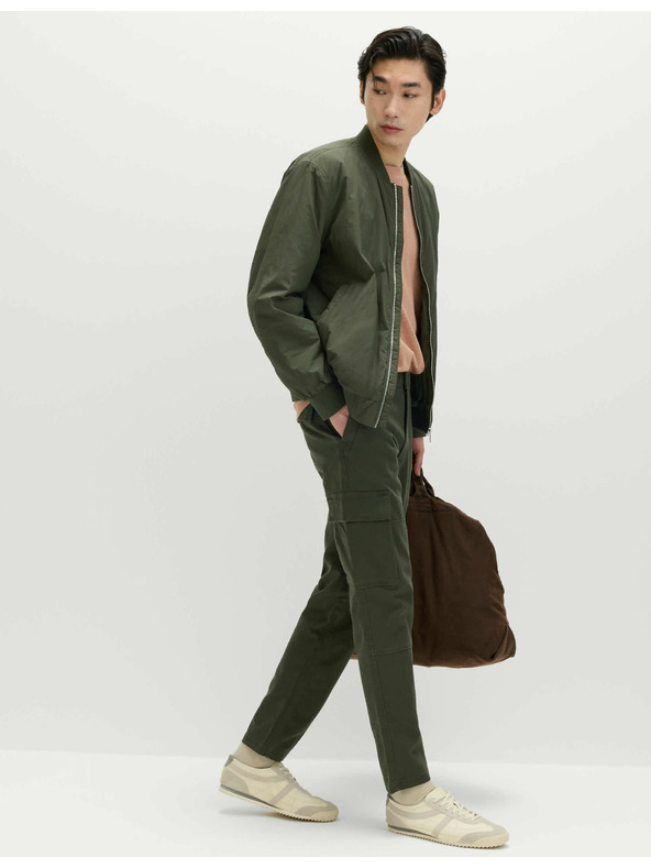 Marks & Spencer Разтегателен панталон с джобове, леко заострена кройка Marks & Spencer зелен