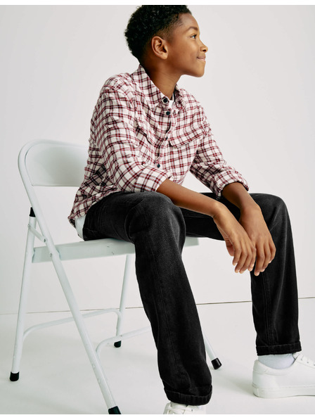 Marks & Spencer Свободни дънки от чист памук (6–16 години) Marks & Spencer черна