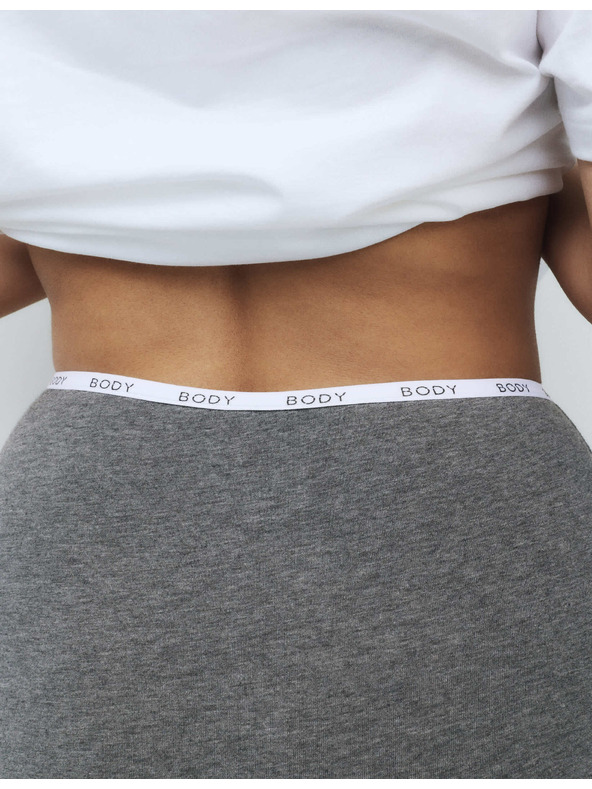 Marks & Spencer Бикини с висока талия с висок дял памук, 4 бр. Marks & Spencer сив