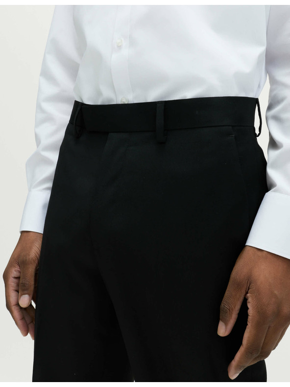 Marks & Spencer Костюмени панталони с класически крой Marks & Spencer черна