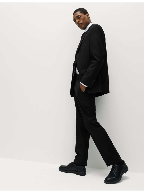 Marks & Spencer Костюмени панталони с класически крой Marks & Spencer черна