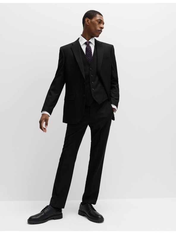 Marks & Spencer Костюмени панталони с класически крой Marks & Spencer черна