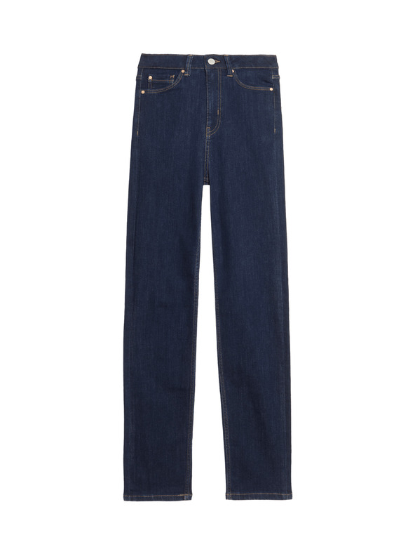 Marks & Spencer Дънки Sienna Supersoft с висока талия Marks & Spencer тъмносини