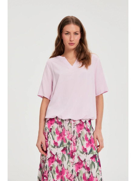 Moodo Розова ризи с къси ръкави Moodo
