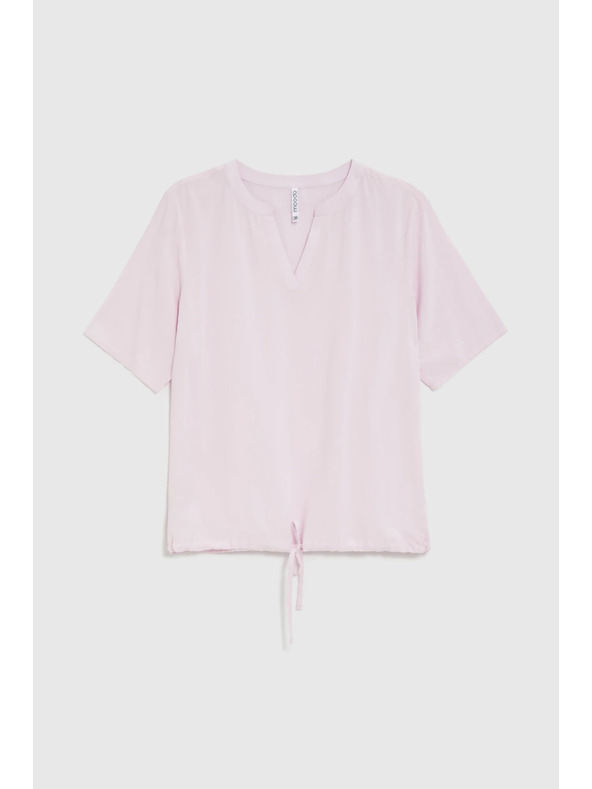 Moodo Розова ризи с къси ръкави Moodo